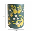 Pemberly Row Contemporary Accent Ceramic Table in Lemon Citrus