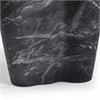Pemberly Row Slab Black Marble Concrete Indoor / Outdoor Side Table