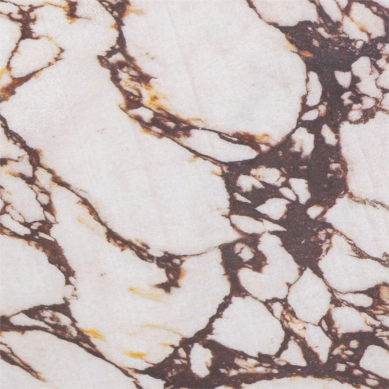 Pemberly Row Red Faux Marble Indoor/Outdoor Concrete Side Table