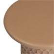 Pemberly Row Terracotta Chiseled Concrete Indoor/Outdoor Side Table
