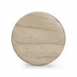 Pemberly Row Faux Travertine Indoor/Outdoor Concrete Side Table