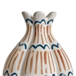 Pemberly Row Contemporary Accent Ceramic Roman Coral Vase in Multi-Color