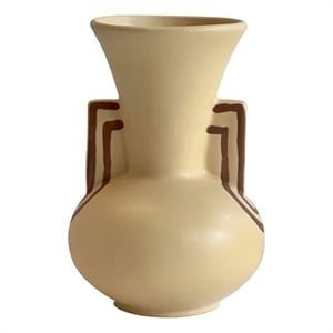 Pemberly Row Contemporary Accent Ceramic Line Art Trumpeter Vase