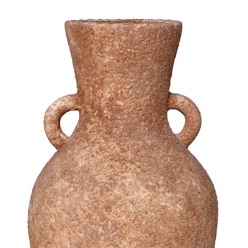 Pemberly Row Contemporary Earthenware Roman Ceramic Vase with Handles