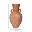 Pemberly Row Contemporary Earthenware Roman Ceramic Vase with Handles