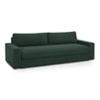 Pemberly Row Contemporary Forest Green Chenille 96 inch Sofa
