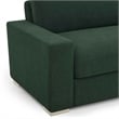 Pemberly Row Contemporary Forest Green Chenille 96 inch Sofa