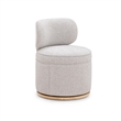 Pemberly Row Contemporary Gray Textured Fabric Swivel Desk Chair