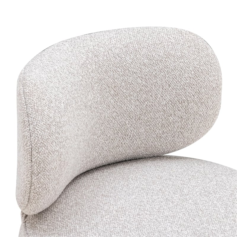 Pemberly Row Contemporary Gray Textured Fabric Swivel Desk Chair