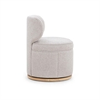 Pemberly Row Contemporary Gray Textured Fabric Swivel Desk Chair