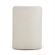 Pemberly Row Contemporary Accent Cream Finish Rolling Desk Chair