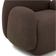 Pemberly Row Upholstered Contemporary Accent Brown Boucle Accent Chair