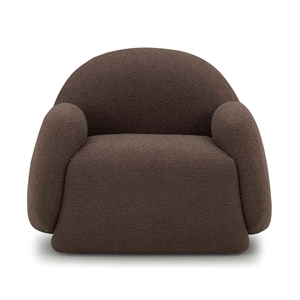Pemberly Row Upholstered Contemporary Accent Brown Boucle Accent Chair