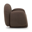 Pemberly Row Upholstered Contemporary Accent Brown Boucle Accent Chair