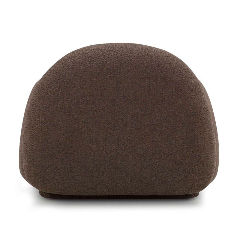 Pemberly Row Upholstered Contemporary Accent Brown Boucle Accent Chair