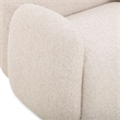 Pemberly Row Contemporary Accent Cream Heavy Texture Accent Chair