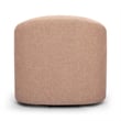 Pemberly Row Contemporary Accent Blush Basketweave Swivel Chair