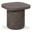 Pemberly Row Contemporary Accent Dark Umber Concrete Side Table