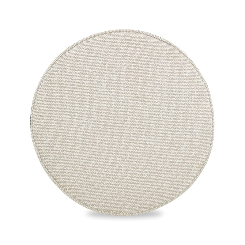 Pemberly Row Upholstered Contemporary Accent Cream Boucle Stool