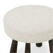 Pemberly Row Upholstered Contemporary Accent Cream Boucle Stool