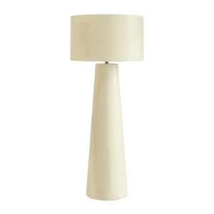 Pemberly Row Contemporary Accent Cream Papier Mache Floor Lamp