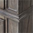 Pemberly Row Set of 4 Solid Wood Driftwood Gray Queen Size Bedroom set