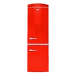 Pemberly Row 10.7 cu. ft. Bottom Mount Retro Refrigerator in Red
