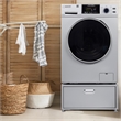 Pemberly Row All-in-one Washer Dryer Ventless 15lbs 110V 1400RPM+Pedestal