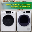 Pemberly Row Washer 1.9cf 110V + 20lbs Heat Pump Dryer 3.7cf 110V