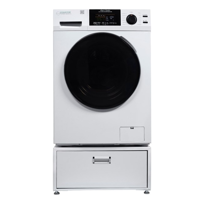 Pemberly Row All-in-one Washer Dryer Ventless 15lbs 110V 1400RPM+Pedestal
