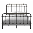 Pemberly Row Transitional Metal Full Spindle Bed in Antique Black