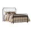 Pemberly Row Modern Full Metal Spindle Panel Bed in Dark Bronze