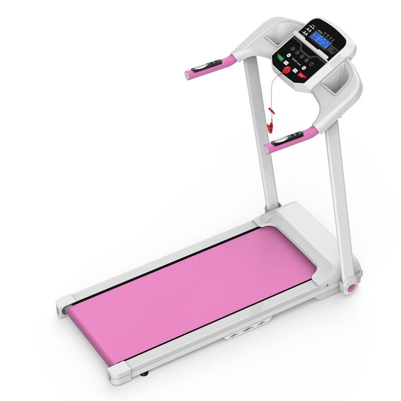 Pemberly Row 2.5HP Electric Folding Treadmill for Home Gym in Pink