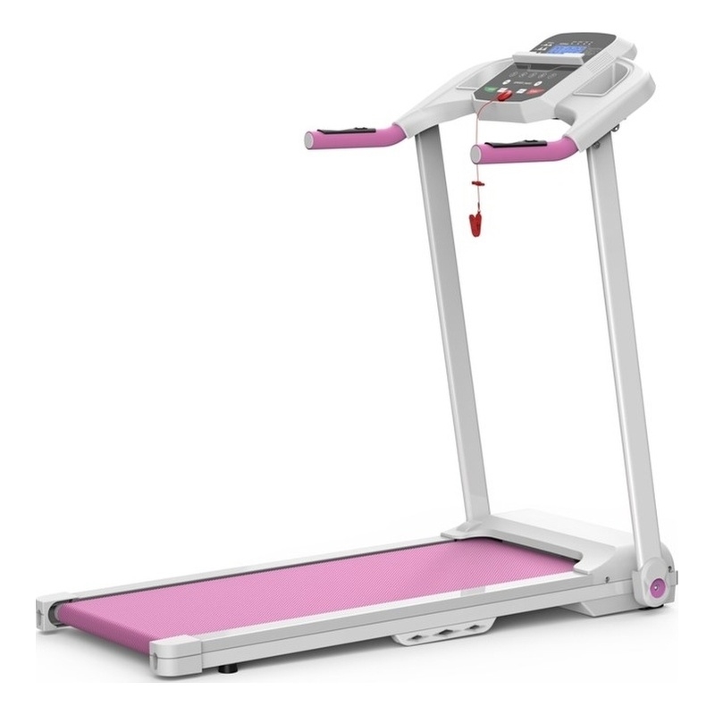 Pemberly Row 2.5HP Electric Folding Treadmill for Home Gym in Pink