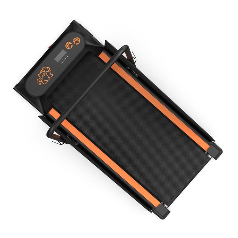 Pemberly Row Small/Medium Dogs Portable Exercise Treadmill in Orange