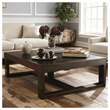 Pemberly Row Contemporary Wood Brown Rectangular Cocktail Table