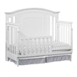 Pemberly Row 3-Piece Nursery Set: Convertible Crib, Changing Station, and 4-Drawer Dresser in White 