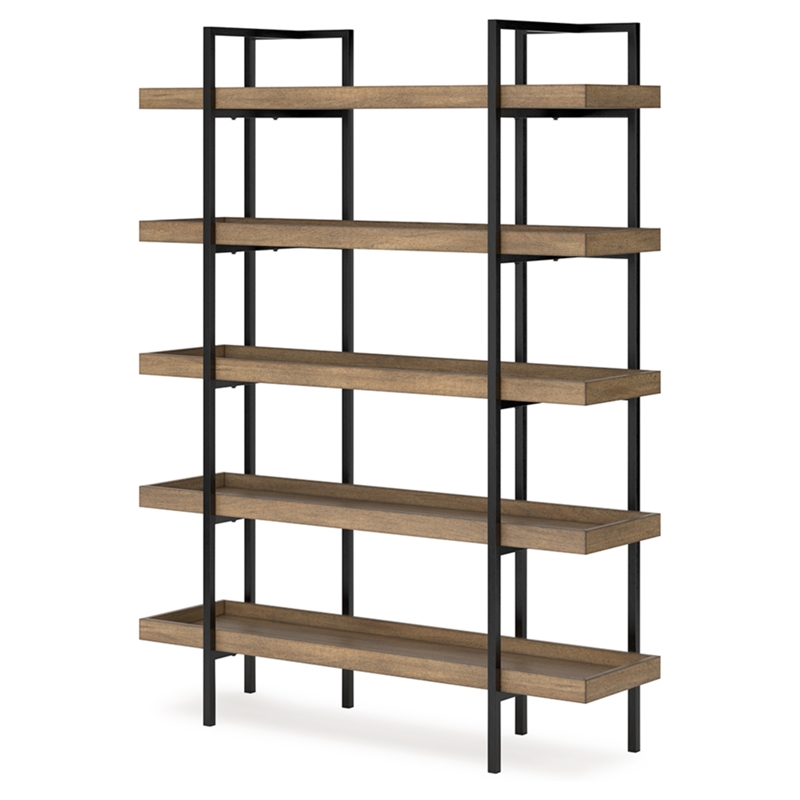 Pemberly Row Contemporary Wood Light Brown Finish 76