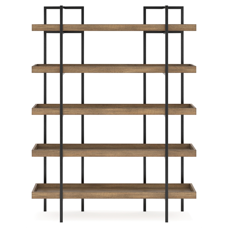 Pemberly Row Contemporary Wood Light Brown Finish 76