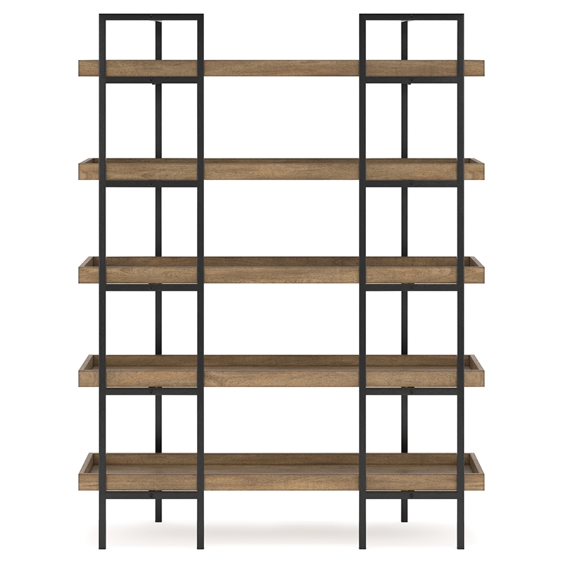 Pemberly Row Contemporary Wood Light Brown Finish 76