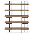 Pemberly Row Contemporary Wood Light Brown Finish 76