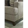 Pemberly Row Contemporary Polyester Upholstered Accent Chair in Granite