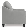 Pemberly Row Contemporary Polyester Upholstered Accent Chair in Shadow