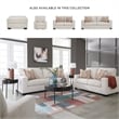 Pemberly Row Contemporary Polyester Upholstered Stone Finish Sofa