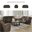 Pemberly Row Contemporary Polyester Upholstered Chocolate Recliner
