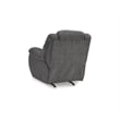 Pemberly Row Contemporary Polyester Upholstered Charcoal Recliner