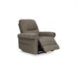 Pemberly Row Traditional Brown Polyester Upholstered Power Lift Recliner