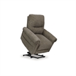 Pemberly Row Traditional Brown Polyester Upholstered Power Lift Recliner