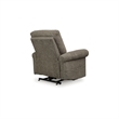 Pemberly Row Traditional Brown Polyester Upholstered Power Lift Recliner