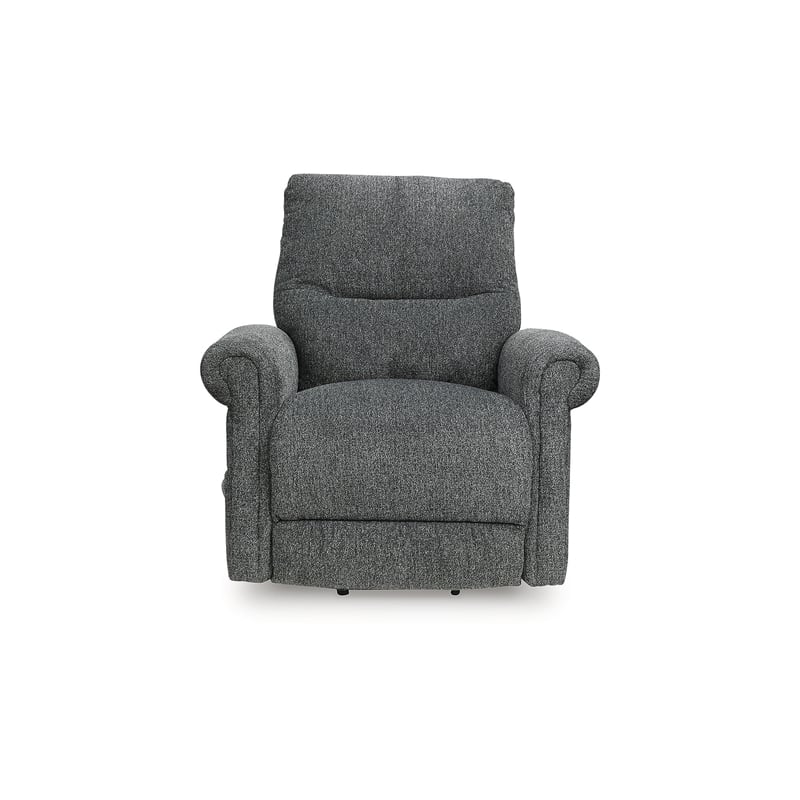 Pemberly Row Contemporary Polyester Black Power Lift Recliner